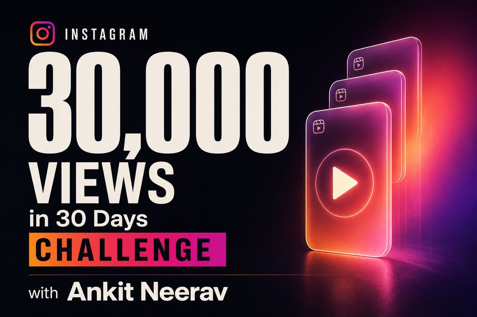 30,000 Views in 30 Days Challenge (Instagram)
